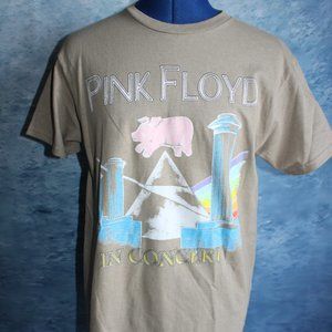 Pink Floyd In Concert 2022 Men's Tan Short Sleeve T-Shirt ~S~ RN 17868